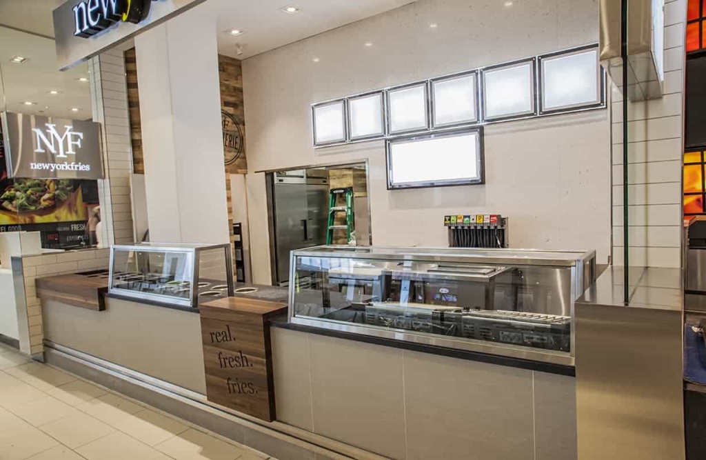 A customer's point of view of some newly installed foodservice equipment at New York Fries